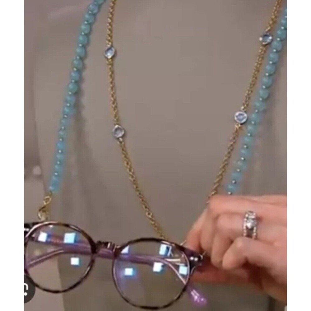 New In Bag 2 Jennifer Miller Necklace With Optional Sunglass Clips - Picture 4 of 4